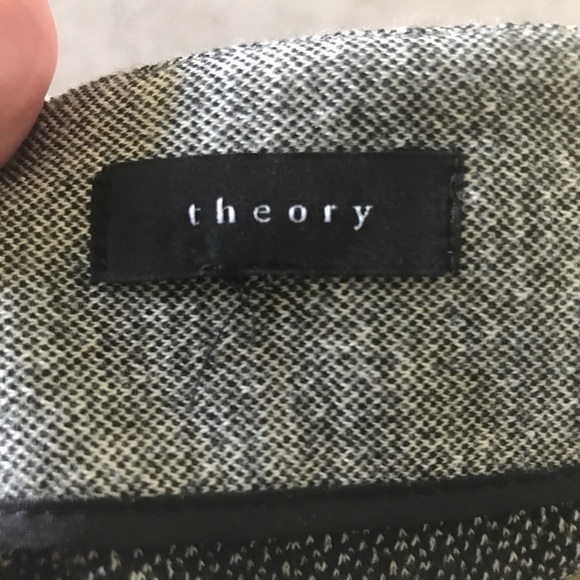 Theory gida k flounce knit grey ruffle skirt - Picture 8 of 8